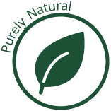 ORY Skincare Purely Natural icon representing ingredients taken directly from nature with minimal processing.